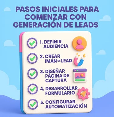 Primeros pasos para comenzar con generación de leads en marketing digital