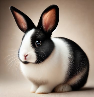 dutch rabbit sitting