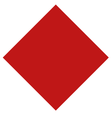 a red square with a diamond shaped diamond