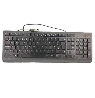 Original Lenovo Slim USB Keyboard Quiet, low-profile keys for a smooth and comfortable typing