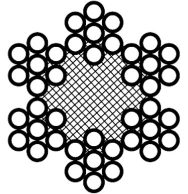 cavo di acciaio 6x7 at