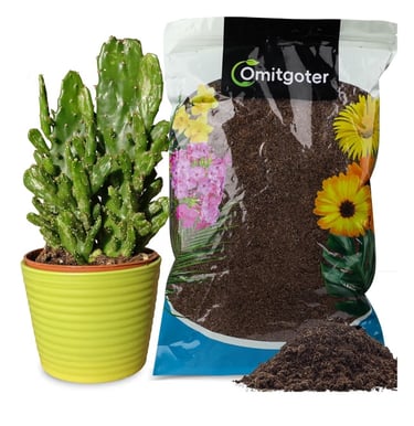 Peat moss used in indoor plant soil mix for moisture retention