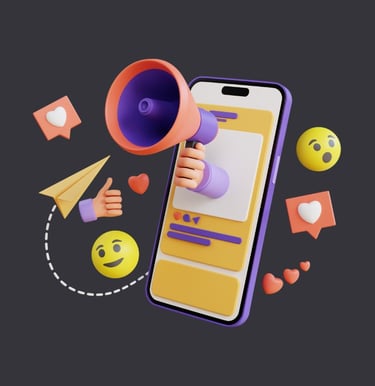 a person holding a megaphone with a megaphone