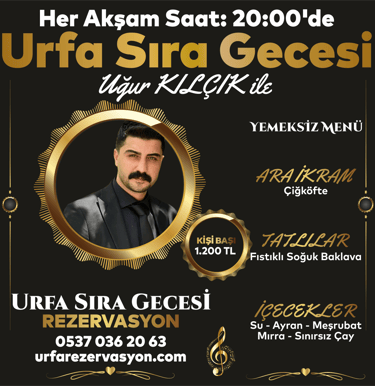 Birinci Sıra Gecesi | Yemeksiz Menü