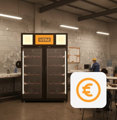 Tirdzniecības automāta elektroniskās cenu zīmes