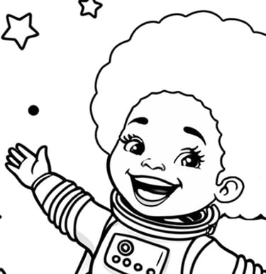 a cartoon spaceman character