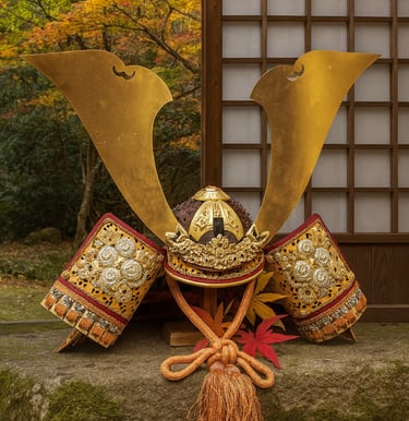 Handgefertigter Samurai-Helm – traditioneller Kabuto aus Japan