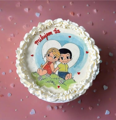 bento torta Love is