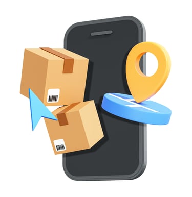 a phone with a map of a location on the phone