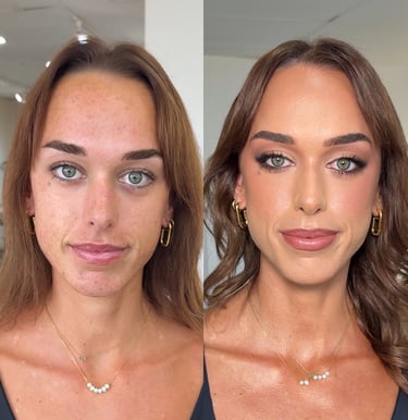 before and after makeup gold coast