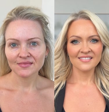 before and after makeup gold coast