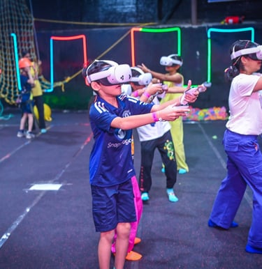 Family Gathering in Kids Birthday Celebration Gurgaon at Wupi Trampoline Park , Best Kids Play Zone 