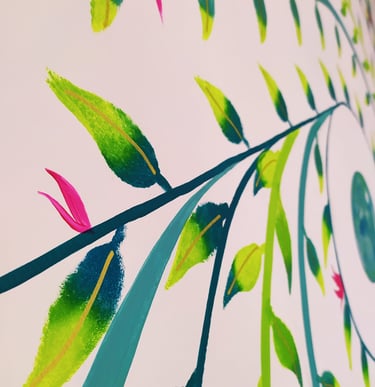 Fresque capsule dortoir hostel Guatemala