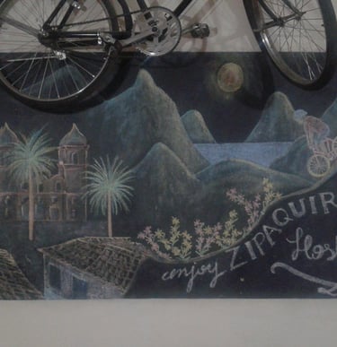 Ardoise murale accueil hostel Zipaquira