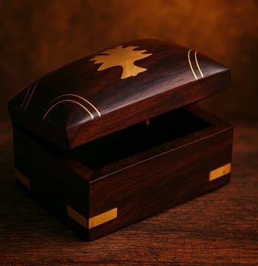 red wood mini chest