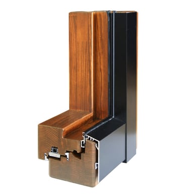 Aluminio exterior, Madera interior