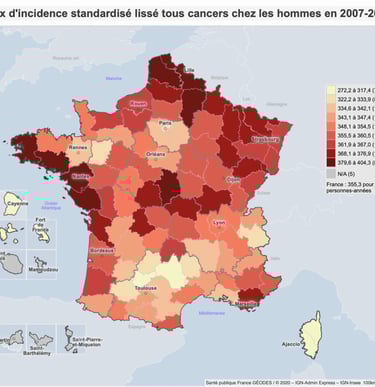 PESTICIDES SANTÉ CANCERS CARTE