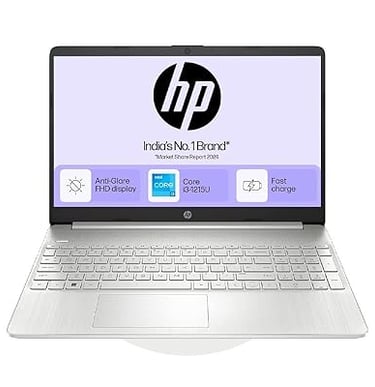 a laptop computer with a hp logo on it