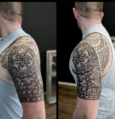 Celtic / Nordic sleeve tattoo