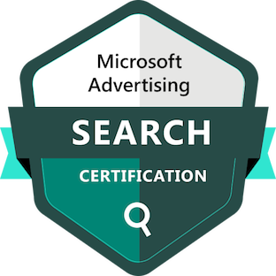 a microsoft advertiser search engine search badge