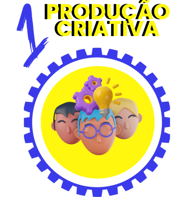 icones coloridos cabeças criativas