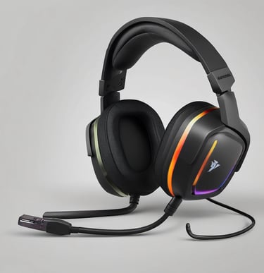 Comfortable gaming headset with surround sound