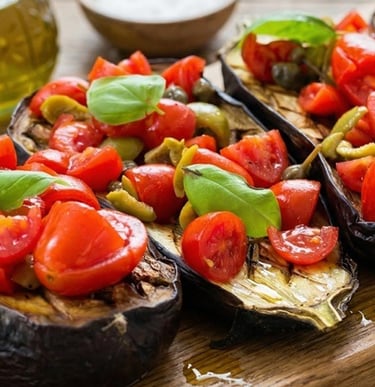 Gluten-Free eggplant bruschetta