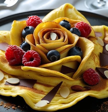 Vegetarian sweet omelette