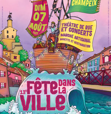 Affiches et flyers Fête dans la ville