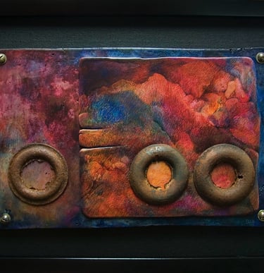 "Outlier" colored Pencil on Hydrostone $600