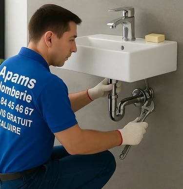 Installation lave main de toilette devis plombier caluire 69300