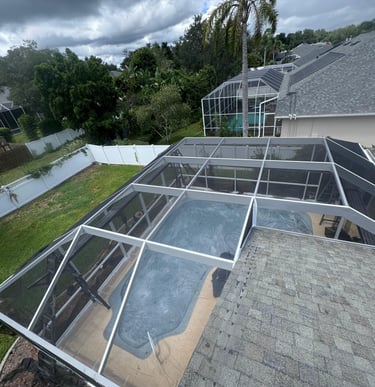 Pool enclosure rescreening service in Orlando