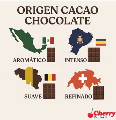 Mapas de países productores de cacao