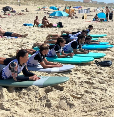 explication cours de surf mimizan