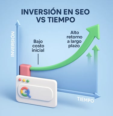 Análisis costo-efectividad generación leads por SEO y marketing orgánico 2025