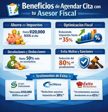 Diferenciación y valor único al agendar cita con nuestro asesor fiscal