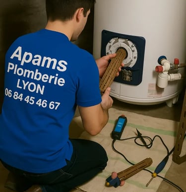 reparateur sav plombier Lyon 7 Atlantic Thermor Chaffoteaux et maury Ariston De Dietrich Equation