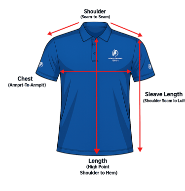 Kookaburra-Golf-Polo-Size-Chart
