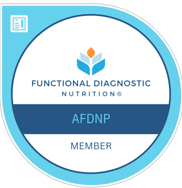 Certified Functional Diagnostic Nutrition Practitioner membership badge – Sara Alonso