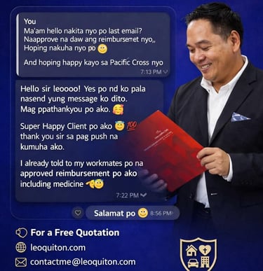 Thank you from a happy Pacific Cross Client