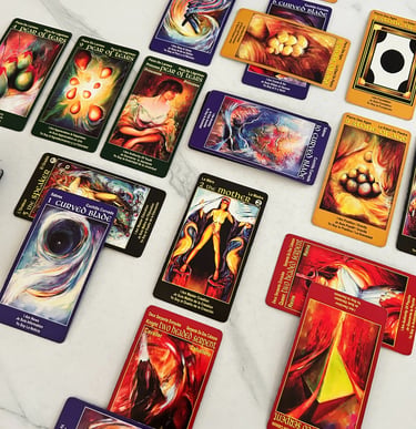 Siral Spread Tarot card reading with I Am One deck