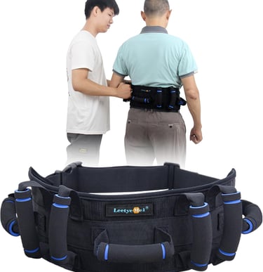 Gait Belts Transfer Belt for Seniors with 7 Handles, Gate Belt for Elderly Lift Belts
