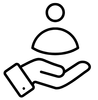 a person holding a clamber in their hand