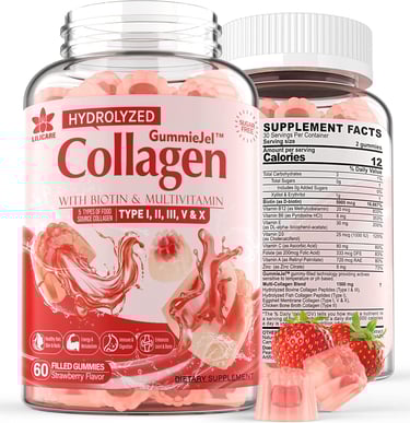 Hydrolyzed Collagen Peptide Filled Gummies,Extra