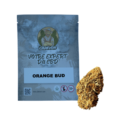 Un sachet avec une fleur (ORANGE BUD)
