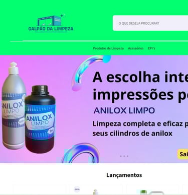 a website page with a picture of a bottle of liquid