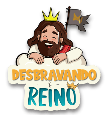 a cartoon jesus with a crown on his head