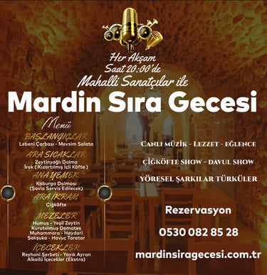 Mardin Sıra Gecesi Fix Menü