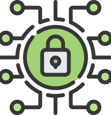 Lock and secure settings icon