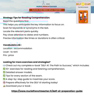 DELF A1 Guide Free sample